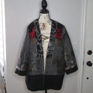 Chicos classic open front jacket S 3